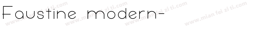 Faustine modern字体转换